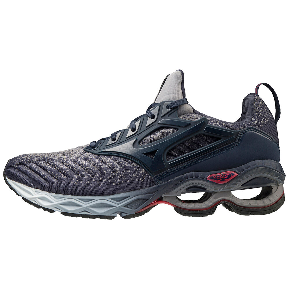 Sapatilhas Running Mizuno Wave Creation Waveknit 2 - Homem - Azul Anil/Azul Anil - JRLFM0974